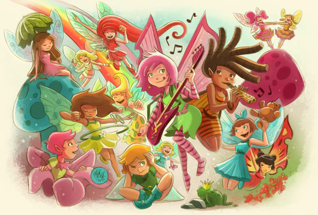 Goblins Drool, Fairies Rule! - Team Fairy - illustration by Mike Maihack